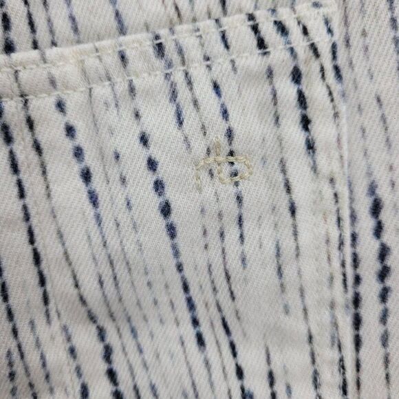 Rag & Bone Cut-off Jeans Shorts 28 Riptide Print White Streaked Daisy Dukes - Picture 5 of 12